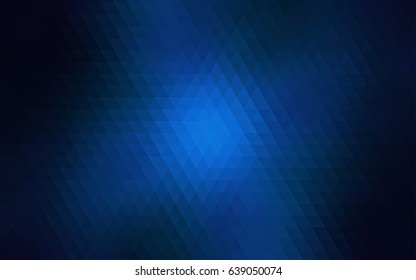 Dark BLUE vector blurry triangle template. Glitter abstract illustration with an elegant design. The completely new template can be used for your brand book.