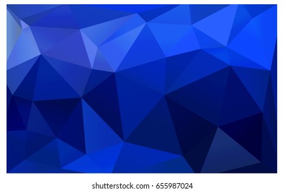 DARK BLUE vector blurry triangle background design. Geometric background in Origami style with gradient. 