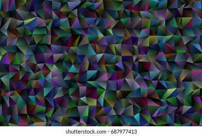 Dark BLUE vector blurry triangle pattern. An elegant bright illustration with gradient. A completely new template for your business design.