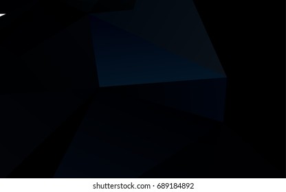 Dark BLUE vector blurry triangle pattern. A completely new color illustration in a vague style. The elegant pattern can be used as part of a brand book.