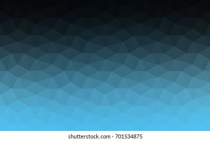 DARK BLUE vector blurry triangle background design. Geometric background in Origami style with gradient. 