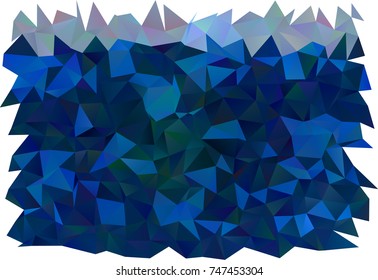 Dark BLUE vector blurry triangle pattern. A completely new color illustration in a vague style. The textured pattern can be used for background.
