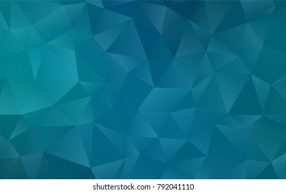 Dark BLUE vector blurry triangle pattern. A completely new color illustration in a vague style. Brand-new style for your business design.