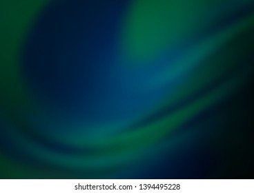Dark BLUE vector bokeh and colorful pattern. Modern geometrical abstract illustration with gradient. The template can be used for your brand book.