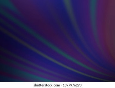 Dark BLUE vector bokeh and colorful pattern. Colorful abstract illustration with gradient. Brand new design for your business.