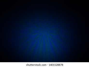 Dark BLUE vector bokeh and colorful pattern. Shining colorful illustration in a Brand new style. The background for your creative designs.