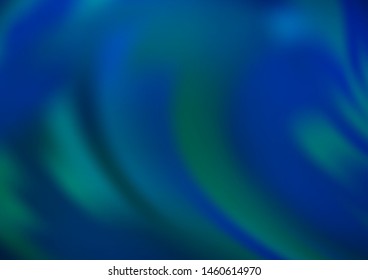 Dark BLUE vector bokeh and colorful pattern. Colorful illustration in blurry style with gradient. A completely new design for your business.