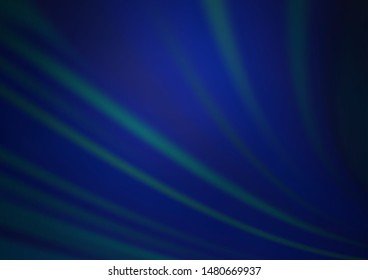 Dark BLUE vector bokeh and colorful pattern. A completely new color illustration in a bokeh style. The background for your creative designs.