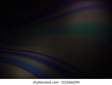 Dark BLUE vector bokeh and colorful pattern. Creative illustration in halftone style with gradient. The template can be used for your brand book.