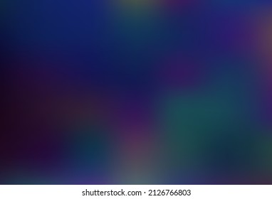 Bokeh de vector azul oscuro y patrón colorido. Ilustración abstracta vaga con gradiente. Nuevo estilo para su diseño de negocio.