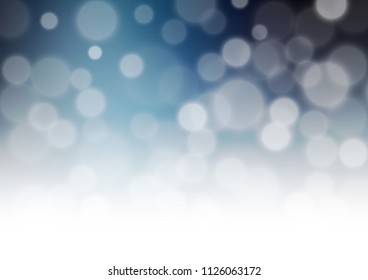 Dark BLUE vector bokeh pattern. Glitter abstract illustration with an elegant design. A new texture for your design.