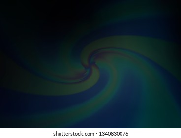 Dark BLUE vector bokeh pattern. A vague abstract illustration with gradient. The best blurred design for your business.