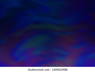 Dark BLUE vector bokeh pattern. Colorful abstract illustration with gradient. Brand new style for your business design.