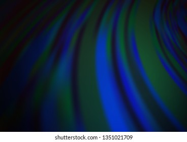 Dark BLUE vector bokeh pattern. Colorful abstract illustration with gradient. A new texture for your design.