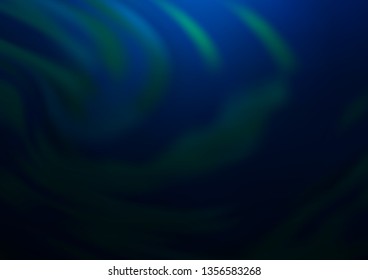 Dark BLUE vector bokeh pattern. A vague abstract illustration with gradient. The template can be used for your brand book.