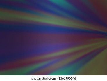 Dark BLUE vector bokeh pattern. Modern geometrical abstract illustration with gradient. Brand new style for your business design.
