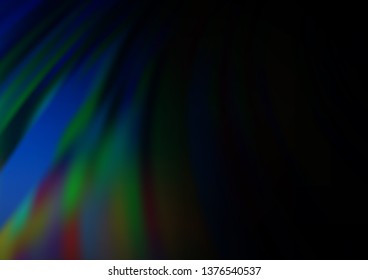 Dark BLUE vector bokeh pattern. Glitter abstract illustration with an elegant design. The background for your creative designs.
