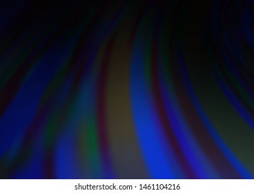 Dark BLUE vector bokeh pattern. Shining colorful illustration in a Brand new style. A new texture for your design.