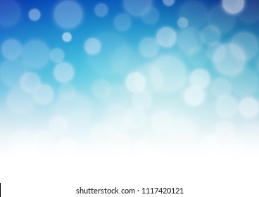 Dark BLUE vector bokeh template. Colorful illustration in blurry style with gradient. The template for backgrounds of cell phones.