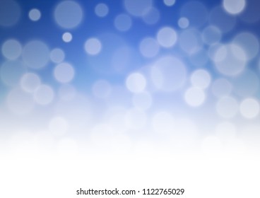 Dark BLUE vector bokeh template. Modern geometrical abstract illustration with gradient. A completely new template for your design.