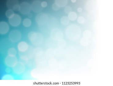 Dark BLUE vector bokeh template. Colorful abstract illustration with gradient. Brand new style for your business design.