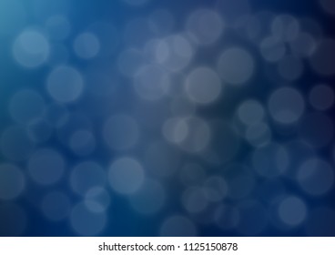Dark BLUE vector bokeh template. Colorful illustration in blurry style with gradient. A completely new design for your business.