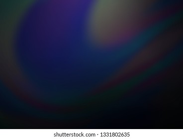 Dark BLUE vector bokeh template. Colorful illustration in blurry style with gradient. Brand new design for your business.