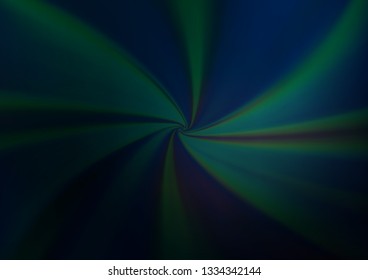 Dark BLUE vector bokeh template. Colorful illustration in abstract style with gradient. Brand new style for your business design.