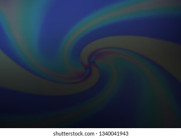 Dark BLUE vector bokeh template. A vague abstract illustration with gradient. The elegant pattern for brand book.