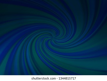 Dark BLUE vector bokeh template. Colorful abstract illustration with gradient. A completely new design for your business.