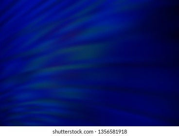 Dark BLUE vector bokeh template. Colorful abstract illustration with gradient. Brand new design for your business.