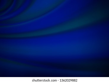 Dark BLUE vector bokeh template. A vague abstract illustration with gradient. The best blurred design for your business.