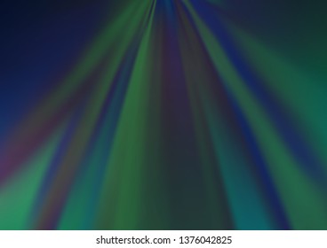 Dark BLUE vector bokeh template. A completely new color illustration in a bokeh style. A completely new template for your design.