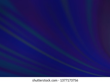 Dark BLUE vector bokeh template. Modern geometrical abstract illustration with gradient. A new texture for your design.