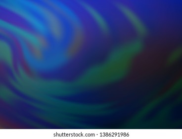 Dark BLUE vector bokeh template. Glitter abstract illustration with an elegant design. Brand new design for your business.