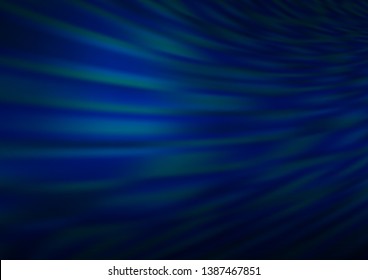Dark BLUE vector bokeh template. Colorful abstract illustration with gradient. Brand new style for your business design.