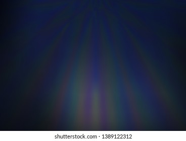 Dark BLUE vector bokeh template. Creative illustration in halftone style with gradient. A completely new template for your design.