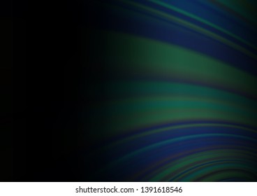 Dark BLUE vector bokeh template. Colorful illustration in blurry style with gradient. The template for backgrounds of cell phones.