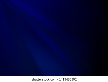 Dark BLUE vector bokeh template. A vague abstract illustration with gradient. The template can be used for your brand book.