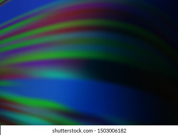 Dark BLUE vector bokeh template. Modern geometrical abstract illustration with gradient. A completely new design for your business.