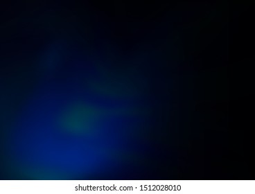 Dark BLUE vector bokeh template. A completely new color illustration in a bokeh style. The best blurred design for your business.