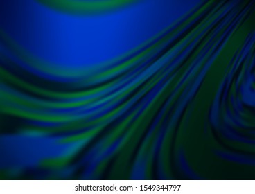 Dark BLUE vector bokeh template. Colorful illustration in blurry style with gradient. The background for your creative designs.