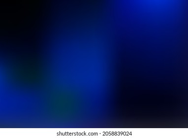Dark BLUE vector bokeh template. Glitter abstract illustration with an elegant design. Template for any brand book.