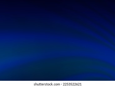 Dark BLUE vector bokeh template. Creative illustration in halftone style with gradient. The template can be used for your brand book.