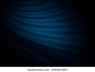 Dark BLUE vector bokeh template. Modern geometrical abstract illustration with gradient. The template can be used for your brand book.