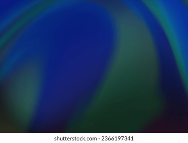 Dunkle BLAU Vektorbokeh-Vorlage. Eine elegante, helle Illustration mit Farbverlauf. Die Vorlage für Hintergründe von Mobiltelefonen.