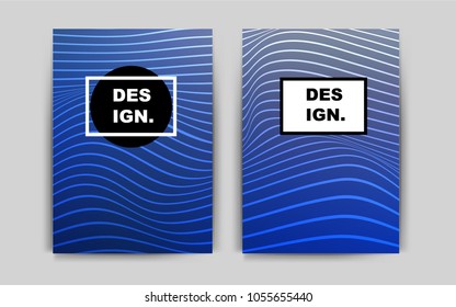 Dark BLUE vector brochure for ui, ux design. Blurred decorative design in abstract style with textbox. Pattern can be used as a template for calendars.
