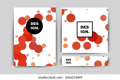 Dark BLUE vector brochure for ui, ux design. Abstract booklet on colored background with gradient. Pattern can be used as a template for calendars.