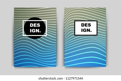Dark BLUE vector brochure for ui, ux design. Web interface on abstract background with colorful gradient. Beautiful design for cover of notepads.
