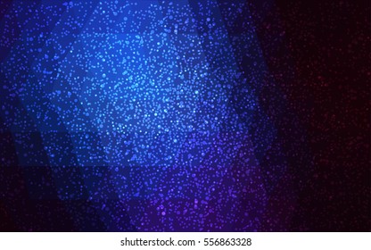 DARK BLUE vector christmas polygon background. Low poly Illustration consisting of triangles with snowflakes. Texture, seamless background of New Year celebration.